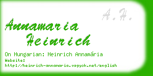 annamaria heinrich business card